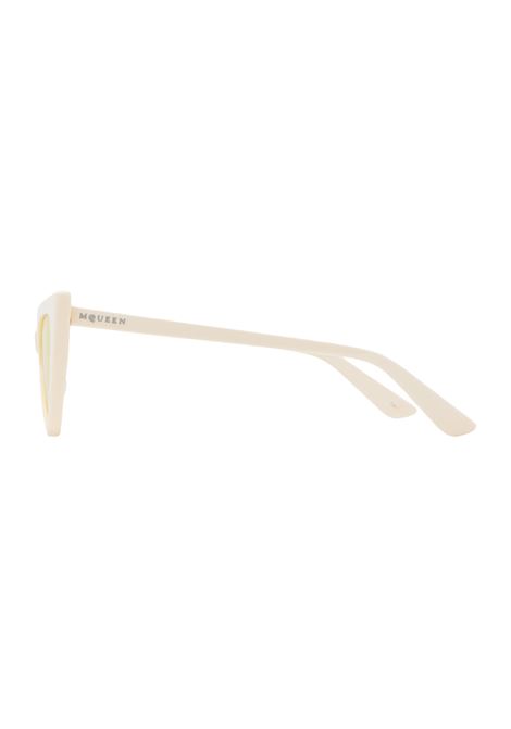 Occhiali da Sole Spike in Avorio/Giallo ALEXANDER MCQUEEN | 832519-J07499133